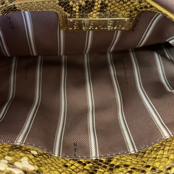 Steve Madden Python-Style Bag | Gold - Picture 9 of 12